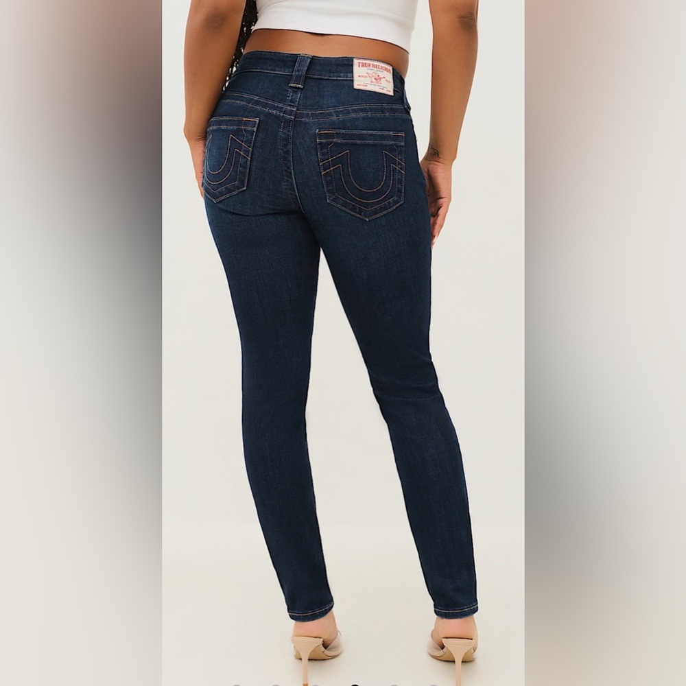 True Religion Women's Dark Blue Skinny Jeans
